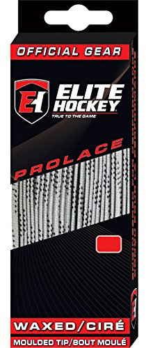 Elite Hockey Unbekannt Prolace Gewachste Hockey-Schnürsenkel, Silbergrau, 304,8 cm