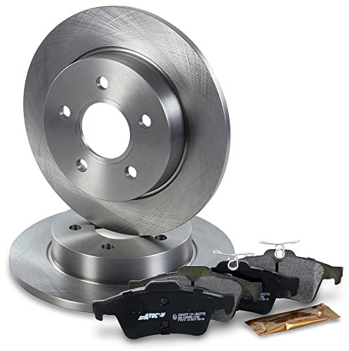 BESTPRICE Juego de frenos eje trasero incl. discos de freno Ø 265 mm completos + pastillas de freno traseras compatible con FORD C-MAX (DM2) (DM2), FOCUS 2 (DA_, HCP, DP) (DB_, FCH, DH) (DA_, FFS, DS)