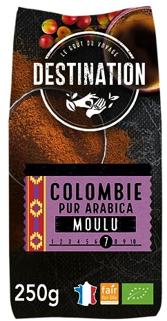 Destination Cafe Ecologico De Colombia, 250g, Moca