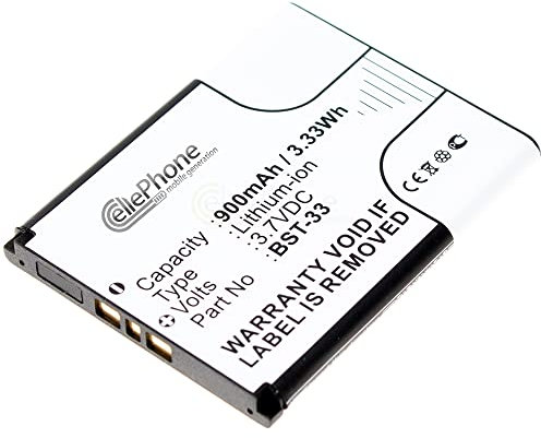 cellePhone Akku Li-Ion kompatibel mit Sony-Ericsson K800i K530i K550i K630i K660i K810i M600i P990i W850i W880i (Ersatz für BST-33 / BST-40)