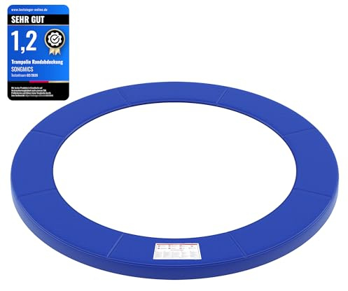 SONGMICS Coussin de Protection pour Trampoline ø 244 cm PVC Bleu Largeur 30 cm Épaisseur 2 cm Anti-UV STP8FT