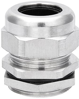 sourcing map PG21 Prensaestopas Sujetador relleno de Metal Conector impermeable contratuerca