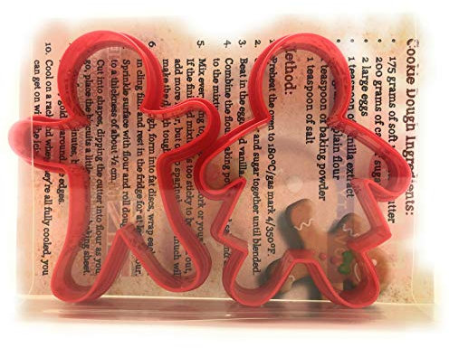 Mr & Mrs Gingerbread Man & Woman Cookie Cutter Set of 2, Biscuit, Pastry, Fondant Cutter