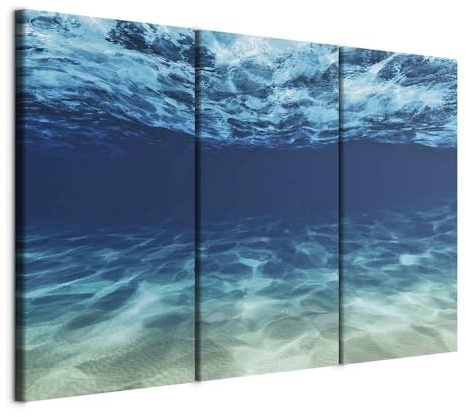 artgeist Acoustic Canvas Wall Art Landscape 35x24 in - 3pcs Picture with Acoustic Foam Sound Print Artwork Room Acoustics Soundproofing Ocean Panorama Nature c-C-0430-b-e