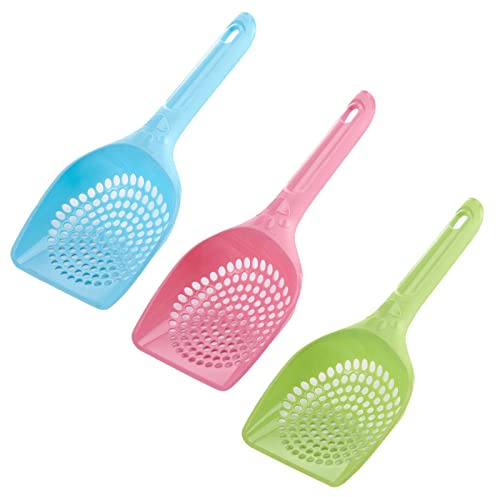 ZzhLEYILE 3 Piece Cat Litter Scoops robust Cat Litter Shovels Cat Poop Scoops for Your Pet
