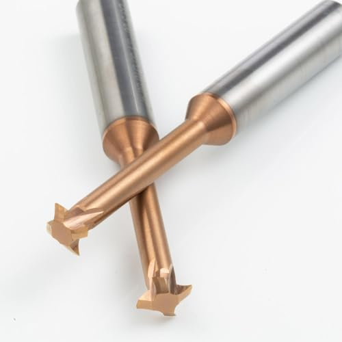 LUOCUT CNC Carbide Thread Mill Cutter Tip Angle 55 Degrees BSW/G/ZG/RC Thread Coating Mill Thread, for Steel, Stainless Stee D4.85 P0.5-1.5