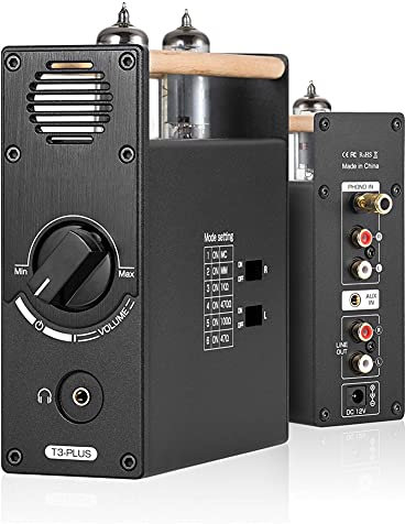 Mini Vacuum Tube Preamp Mm/MC Phono Stage per Giradischi Preamplificatore Amplificatore per Cuffie da Tavolo