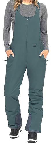 Overoles aislantes para hombre con babero para nieve y esquí, pantalones de nieve para mujer, overoles para hombre para pesca, caza, motonieve