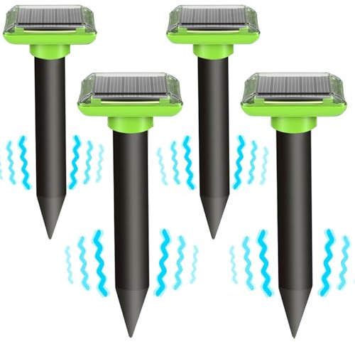 WARDBES Repellente Solare per Talpe, Repellente per formiche Regina per Giardino e Campeggio, Gopher, Repellente per Serpenti Talpa, Gopher e Altri Repellenti per Talpe