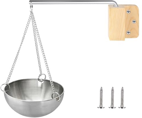 Aroma skål för bastu – 12 cm rostfritt stål avdunstningsskål, hängande bastu örtskål för eteriska oljor, doft diffusor och bastu tillbehör förångarskål för spa och wellness