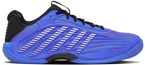 K-Swiss Hypercourt Express 3 Chaussures de Tennis pour Homme, Bleu éclatant/Noir/Blanc, Taille 43 EU