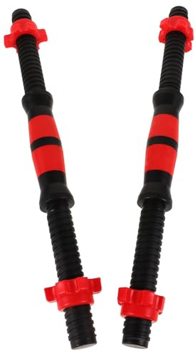 ASAKKURA Barra Manubri 40 Cm con 4 Collari Spinlock, Set Bilanciere per Allenamento Forza, Impugnatura Zigrinata Antiscivolo per Palestra e Fitness a Casa Colore Casuale