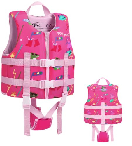 Kids Swim Vest Float Jacket Swim Floats Kids with Adjustable Safety Straps, Toddler Swimming Training Flotation Buoyancy Swimsuit for Boys Girls Aged 3-6 Years, Perfect for Pool and Swimming lesson