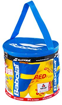 Babolat Unisex's Foam X24 Ball Basket, Yellow/Red, One Size