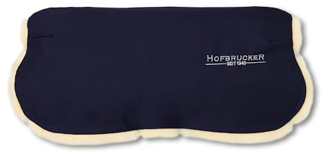 Hofbrucker seit 1948 Manoplas para el carrito (piel de cordero) Azul Oscuro Única