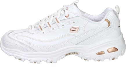 Skechers Women's D'Lites Fresh Start Trainer , White, 3.5 UK