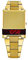 Bulova Computron 97c110 Unisex Digital Quarz Armbanduhr mit Gelbgoldfarbenem Stahlgehäuse und -armband, Wasserdicht bis 30m, Modern/Futuristisch, für Unisex-Erwachsene