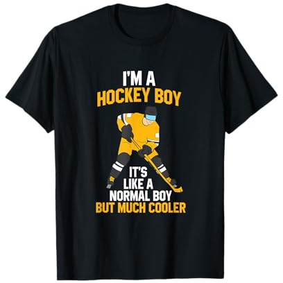 Ice Hockey Boy Hockey Son Gift Ice Hockey Maglietta