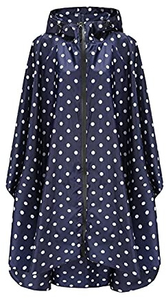 Freiesoldaten Women Waterproof Rain Poncho Stylish Reusable Lightweight Outdoor Raincoats Rain Jacket with Hood