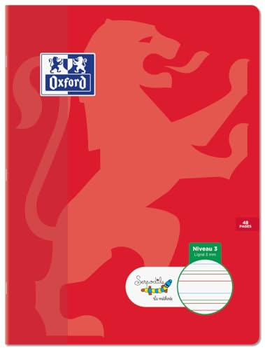 Oxford Cahier pour DYS Serpodile - ligne 3 mm - 24 x 32 - reliure agrafée