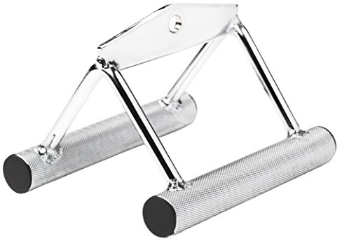 Bad Company hohler Parallel-Griff I breiter Ruder-Griff für die Latzugstation I BC-29 Chrom