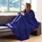 Snug Rug Cosy Blanket With Sleeves GENUINE SnugRug Sleeved Blankets Super Soft 160gsm Fleece Soft Fabric Oversized Sleeves and Pouch Pocket Adults Size (Navy)