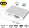 Adattatore da USB C a HDMI 4K, Faersi 4 in 1 USB Tipo C a HDMI VGA DVI USB 3.0 (Compatibile Thunderbolt 3) Multiporta Adattatore USB C HUB per MacBook, Chromebook Pixel e altri bianco bianco type c