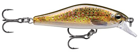 Rapala - Angelköder Shadow Rap Solid Shad - Angelzubehör Kunststoffkörper - Süßwasser-Spinnköder - Sinkend - Lauftiefe: 0,9-1,2m - Größe: 5cm / 5,5g - Hergestellt in Estland - Live Brown Trout