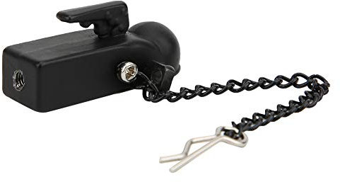 VGEBY RC-Anhängerkupplung, Schwarzes Metall-Anhängerschnallen-Verbindungselement für 90046/90047/TRX4 1/10 RC-Raupenfahrzeug(schwarz)