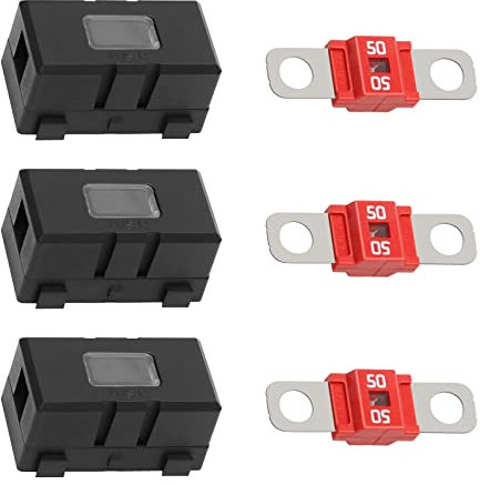 3Pc Midi Sicherungshalter und 3pcs ANS Auto Sicherungshalter,50A 12-58V DC Midi Hochstromsicherung Bolt-on Sicherung,30-200A Ans Sicherungen f¨¹r PKW, LKW, Baufahrzeuge, Busse, Wohnwagen?