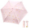 Folding Travel Umbrella Small Mini Compact Umbrella Anti-UV Lightweight and Portable Handbag Umbrellas for Women Men 90 X 50cm (Pink Heart)