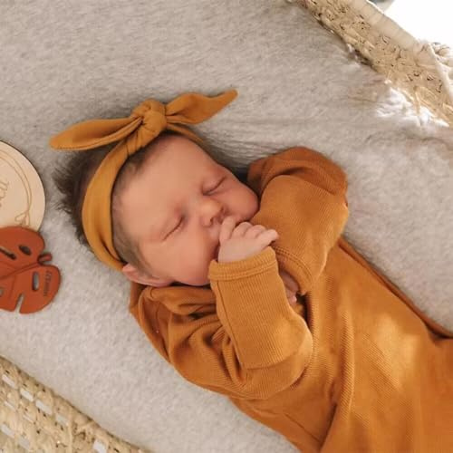 RXDOLL Anatomiskt korrekt hel kropp vinyl baby docka 20 tum nyfödd docka realistisk docka med matningsleksak för barn
