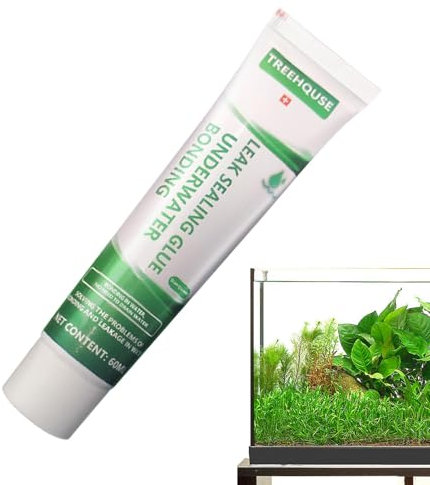 Generic Aquarium Sealant 60ml - White Gel - Aquarium Equipment Sealant - Strong Adhesion - Fish Tank Safe - Repairing Leaks