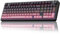 AULA F99 Pro Wireless Gaming Keyboard,Tri-mode Mechanical Keyboard Wireless with Control Knob,Side Engraved,RGB Backlight,Pre-lubed Linear Switches,Hot Swappable Custom Keyboards (Black&pink)