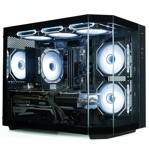 ionz Gaming Desktop PC, Ryzen 7 9800X3D, Nvidia RTX 5080, 32GB DDR5 RAM, 2TB NVMe SSD, Windows 11, 850W PSU (Apex 5080, Black)