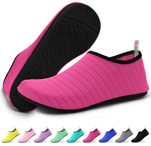 KATLKIU Water Shoes – Unisex Quick-Dry Swimming Shoes-Lightweight & Comfortable Beach Shoes for Men, Women– Non-Slip Sole for Swimming, Surfing & Walking