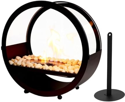 Fogón Sobremesa Portátil para Exteriores | Portátil para Interior Y Exterior, Decorativo,Mini Brasero Sobremesa Tipo Cuenco | para Hogar, Balcón, Dormitorio y Picnic