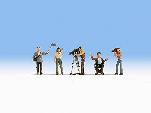 NOCH® Kamerateam, Miniatur-Figuren Set, H0 Modellbau-Zubehör für kreative Dioramen und Szenen