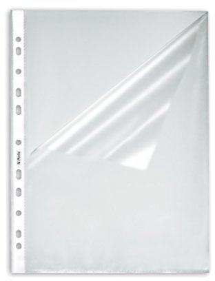 Herlitz Prospekthülle A4, Genarbt, oben und seitlich offen, 10 Stück, eingeschweißt