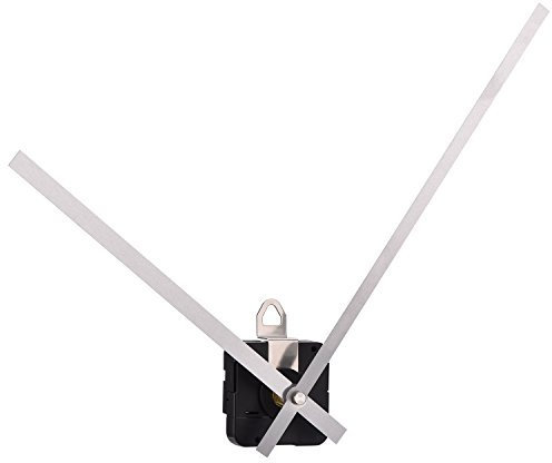 Lange Welle mit hohem Drehmoment Uhrwerk Mechanismus mit Langen geraden Händen 250 mm/ 9,8 Zoll (Silber)