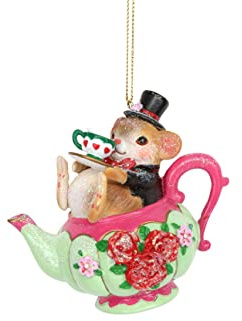 Gisela Graham Dormouse in a Teacup Decoration