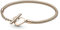 Pandora Moments Snake chain 14k rose gold-plated T-bar heart bracelet, 18