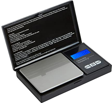ZENO Mini Pocket Scales | 0.01g to 500g | Portable Digital Kitchen Weighing Scales | Compact Digital Scales | High Precision For Gold, Jewellery, Food, Herb and Coffee | Back-Lit LCD Display