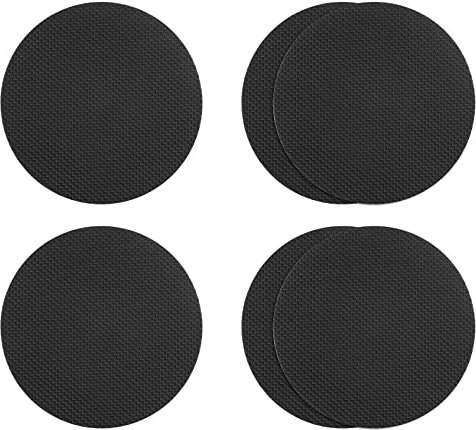 sourcing map 6uds Antideslizante Bañera Pegatinas Baño Ducha Piso 3.15 Antideslizante Pegatina Cinta Redondo Estilo Calcomanías para Baño Cocina Bañera Escalones Escaleras, Negro