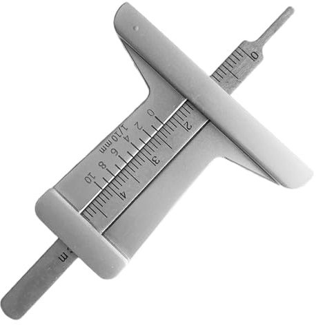 Kixolazr Strumento per misuratore di profondità dei pneumatici, misuratore del battistrada | Calibro di profondità della filettatura in acciaio inossidabile - Calibro misuratore, strumento di misura,