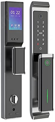Maniglia per porta intelligente Smart Lock, blocco biometrico dell'impronta digitale for l'app TTLock, funziona con adatto for porte di spessore 40-70 mm Serrature intelligenti antifurto(30x240(No Ale