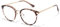 KUKU VISION Blaulichtfilter Brille für Damen UV400-Schutz,Blendschutzbrille ohne Rezept,Blue Light Filter Brille Computer brille (Golden-Weiß)