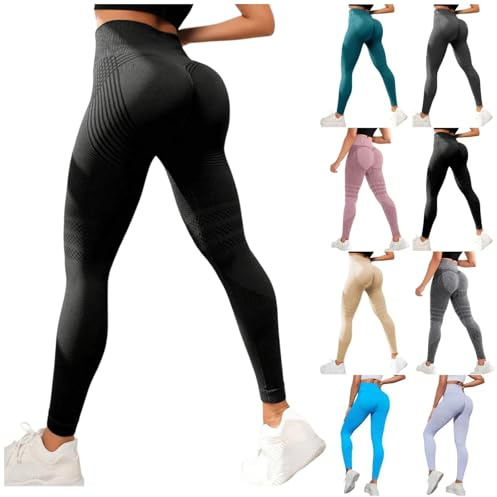 Legging Plumi à Compression 3D Anti Cellulite Amaigrissant Minceur Leggings Femme Taille Haute sans Couture Push-Up Opaque Pantalon Sport pour Yoga et Fitness Sportswear Fitness Leggings