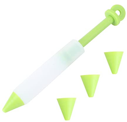 HOLIDYOYO Paspelstift Kuchenschaber Backen Pinzette Werkzeug Kuchenformen Zum Backen Lebensmittel-schreibstift Pfannkuchen Drehscheibe Crimpers Kuchen -dekorationspans Zum Backen Blech Green