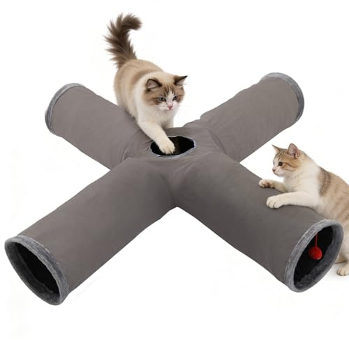 Kattunnel - Interaktiv Vikbar Säng För Inomhus Användning,Flexibel Kattlekrör | Perfekt För Halloween, Jul Och Födelsedagskalas Och